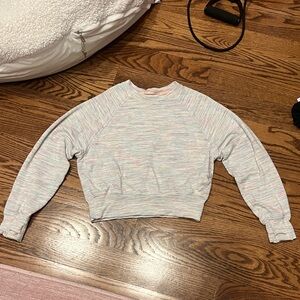 Athleta Multi-Color Pastel Crewneck Sweatshirt